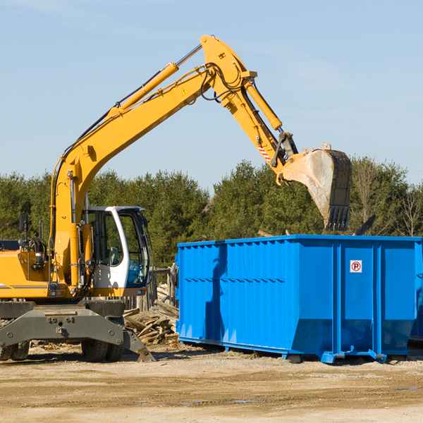 are there any restrictions on where a residential dumpster can be placed in Nemacolin